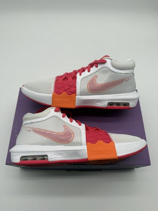 New Nike LeBron Witness VIII Shoes Mens Size 12 White Pink Basketball FB2239 104 main image 7